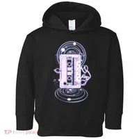 Galaxy Retro Space Cassette Tape Toddler Hoodie thumb 0
