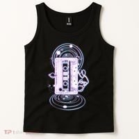 Galaxy Retro Space Cassette Tape Tank Top thumb 2
