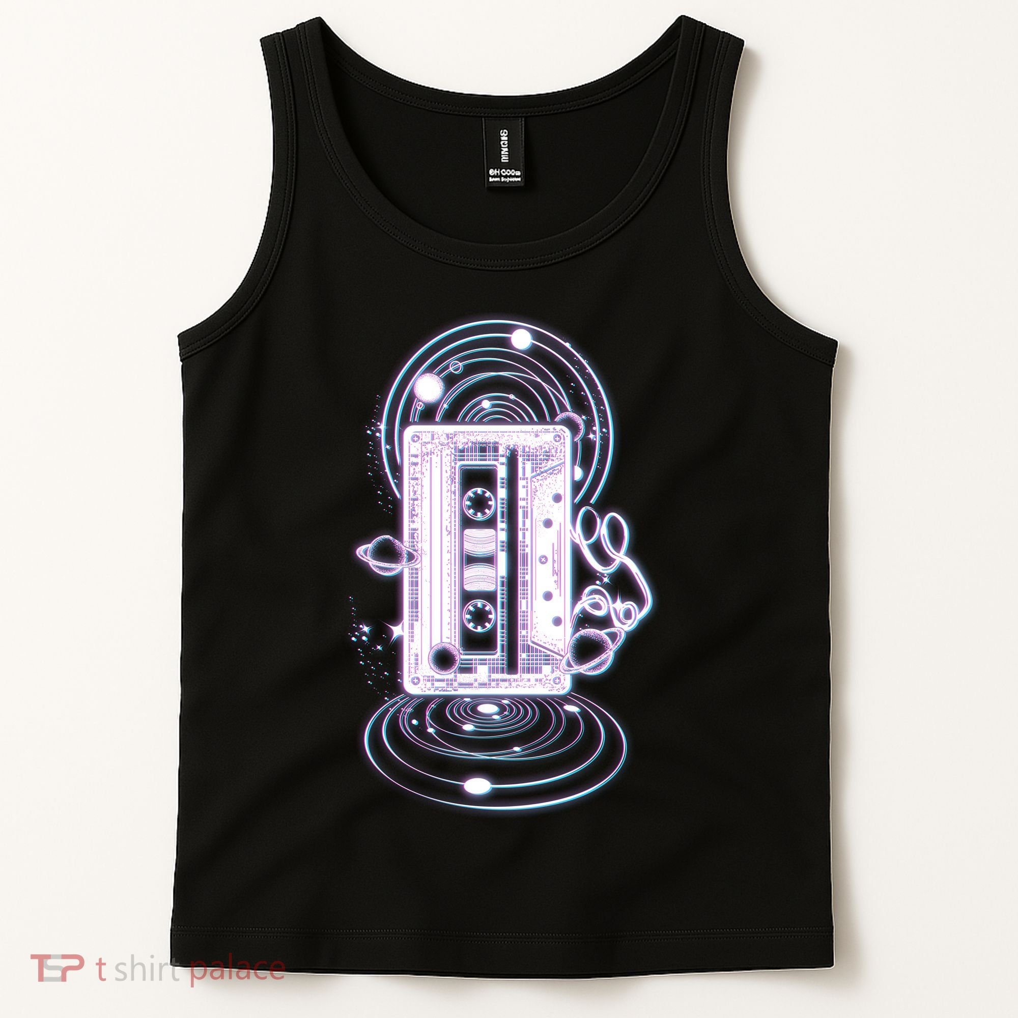 Galaxy Retro Space Cassette Tape Tank Top