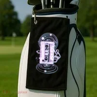 Galaxy Retro Space Cassette Tape Golf Towel thumb 2