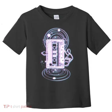 Galaxy Retro Space Cassette Tape Toddler T-Shirt