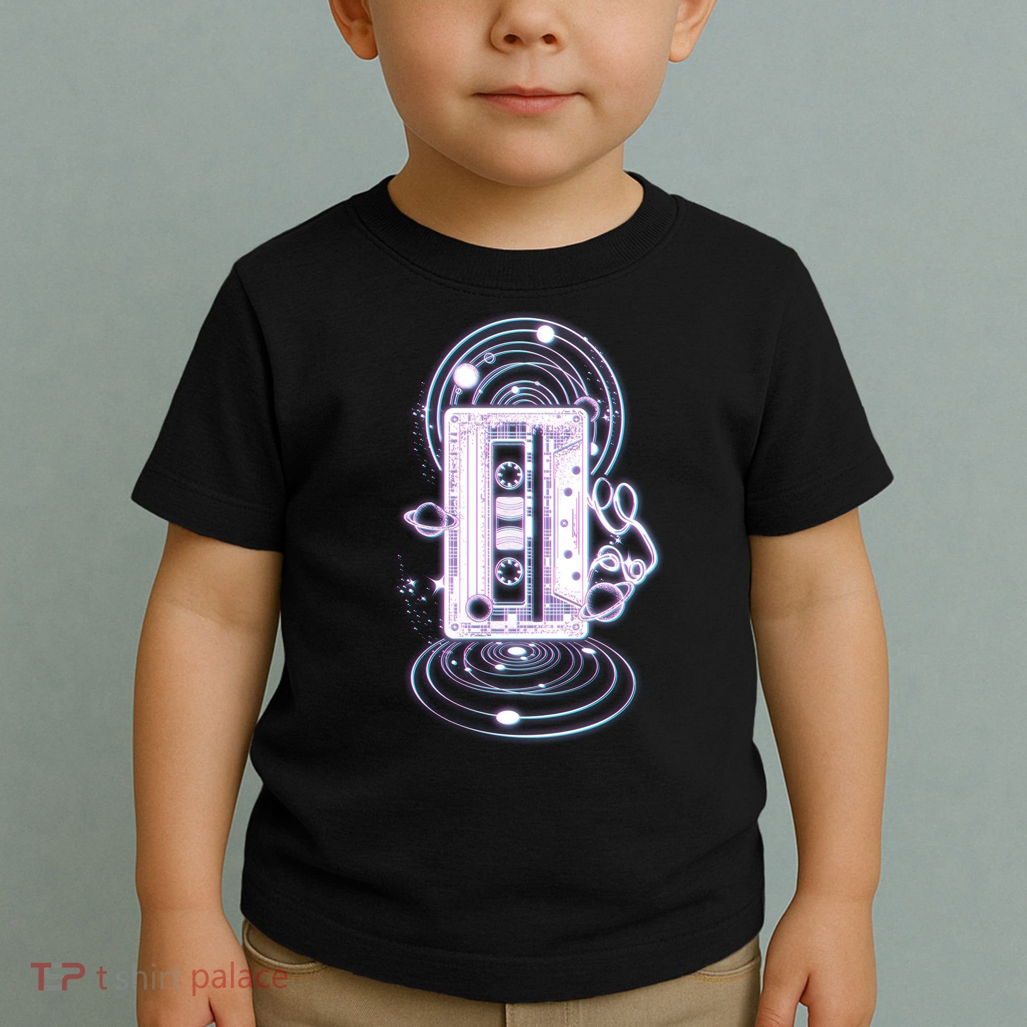 Galaxy Retro Space Cassette Tape Toddler T-Shirt