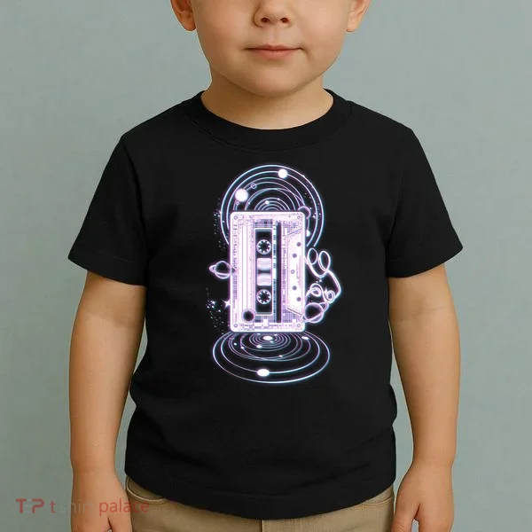 Galaxy Retro Space Cassette Tape Toddler T-Shirt