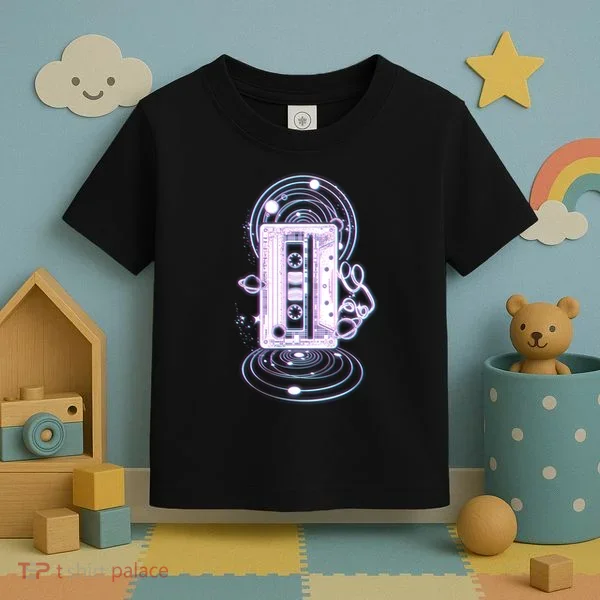 Galaxy Retro Space Cassette Tape Toddler T-Shirt