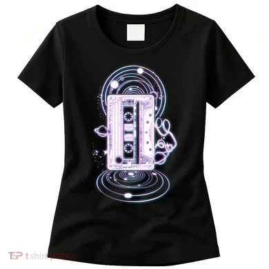 Galaxy Retro Space Cassette Tape Women's T-Shirt