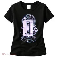 Galaxy Retro Space Cassette Tape Women's T-Shirt thumb 0