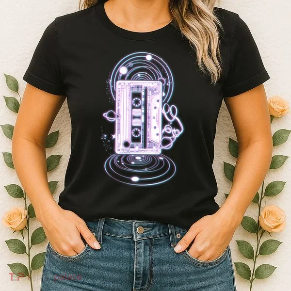 Galaxy Retro Space Cassette Tape Women's T-Shirt