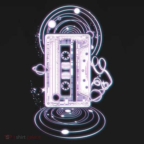 Galaxy Retro Space Cassette Tape Women's T-Shirt