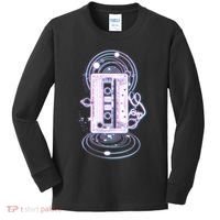 Galaxy Retro Space Cassette Tape Kids Long Sleeve Shirt thumb 0
