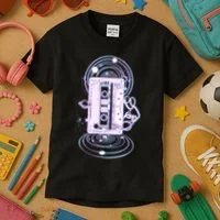 Galaxy Retro Space Cassette Tape Kids T-Shirt thumb 3