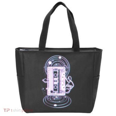 Galaxy Retro Space Cassette Tape Tote Bag