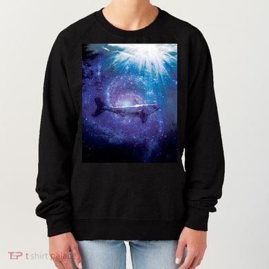 Galaxy Shark Underwater Women's Sweatshirt