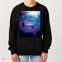 Galaxy Shark Underwater Women's Sweatshirt thumb 0