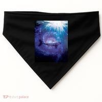 Galaxy Shark Underwater USA-Made Doggie Bandana thumb 0