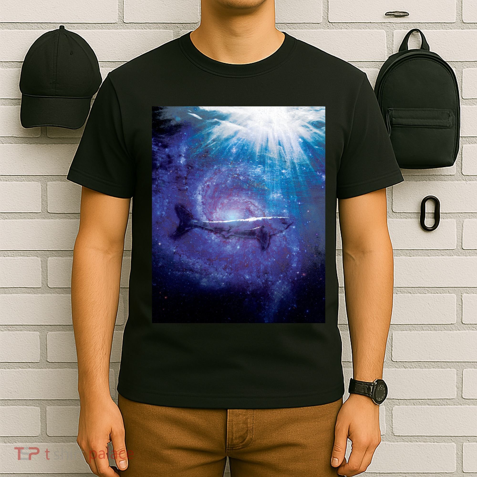 Galaxy Shark Underwater T-Shirt