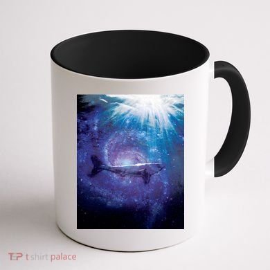 Galaxy Shark Underwater Coffee Mug back