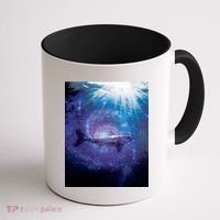 Galaxy Shark Underwater Coffee Mug thumb 1
