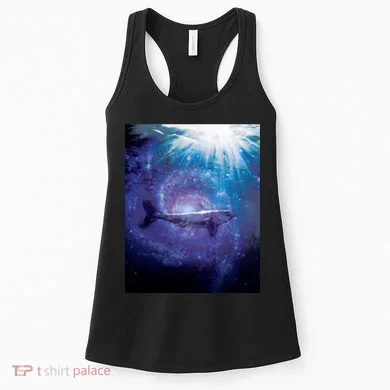Galaxy Shark Underwater Women's Tank Top