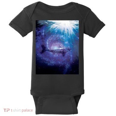 Galaxy Shark Underwater Baby Bodysuit
