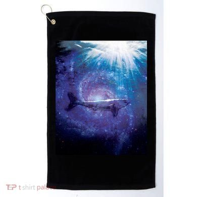 Galaxy Shark Underwater Golf Towel