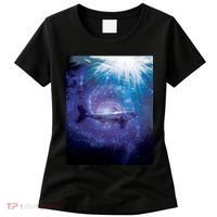 Galaxy Shark Underwater Women's T-Shirt thumb 0