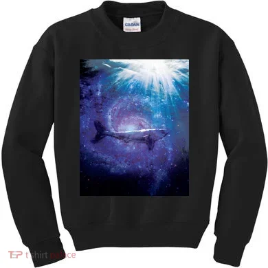 Galaxy Shark Underwater Kids Sweatshirt