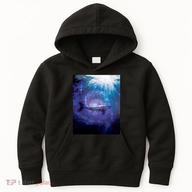 Galaxy Shark Underwater Kids Hoodie