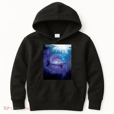 Galaxy Shark Underwater Kids Hoodie