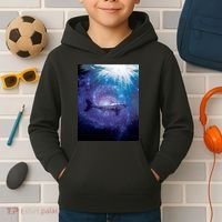 Galaxy Shark Underwater Kids Hoodie thumb 2