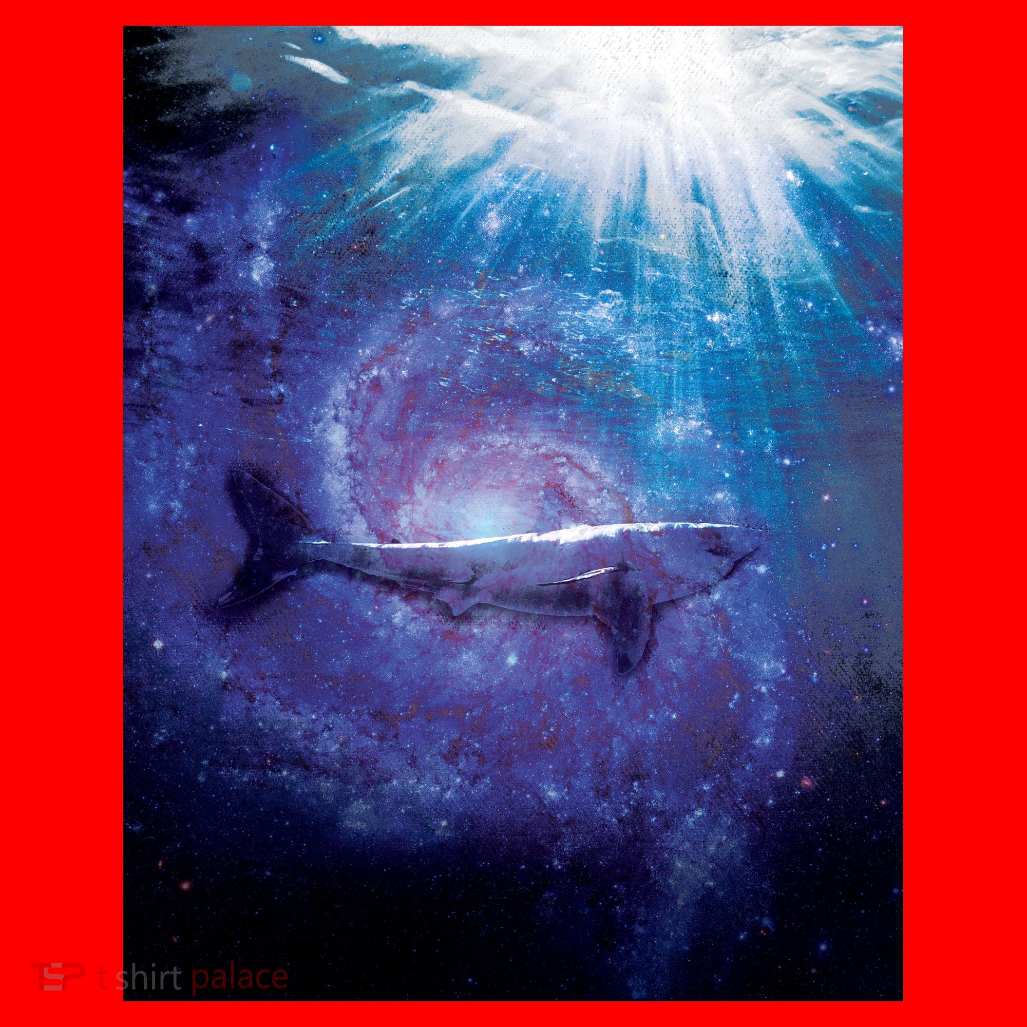 Galaxy Shark Underwater Santa Hat