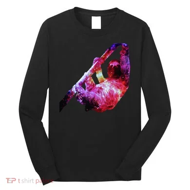 Galaxy Sloth Nebula Long Sleeve Shirt