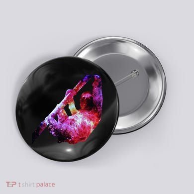 Galaxy Sloth Nebula Button