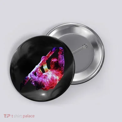 Galaxy Sloth Nebula Button