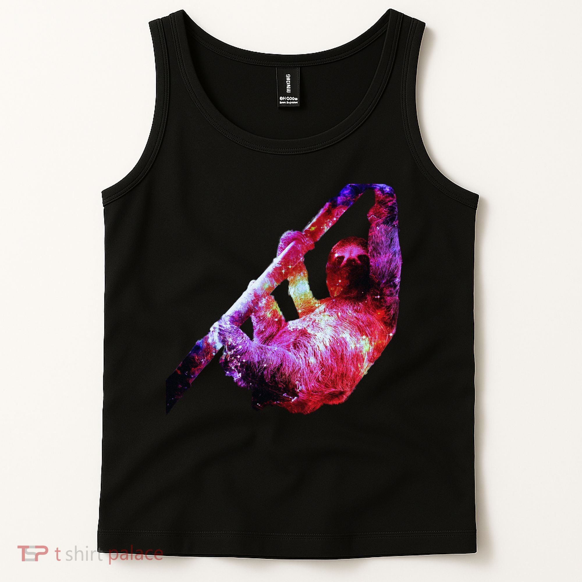 Galaxy Sloth Nebula Tank Top