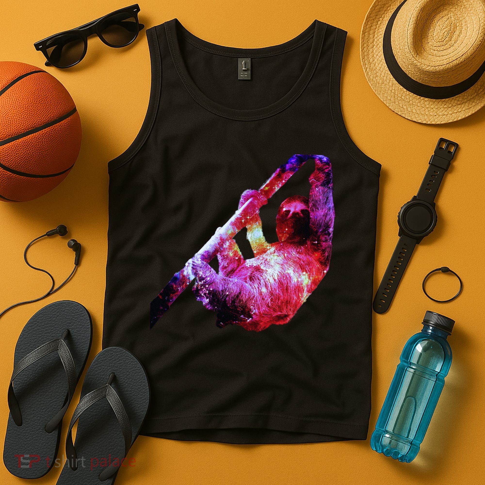Galaxy Sloth Nebula Tank Top