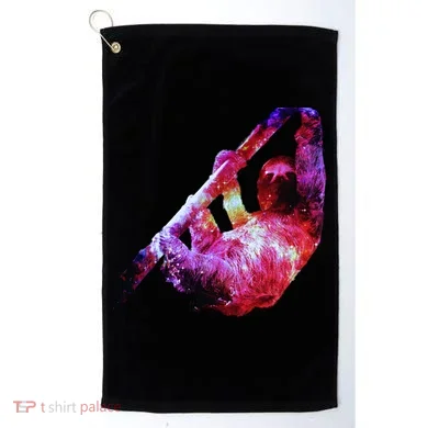 Galaxy Sloth Nebula Golf Towel