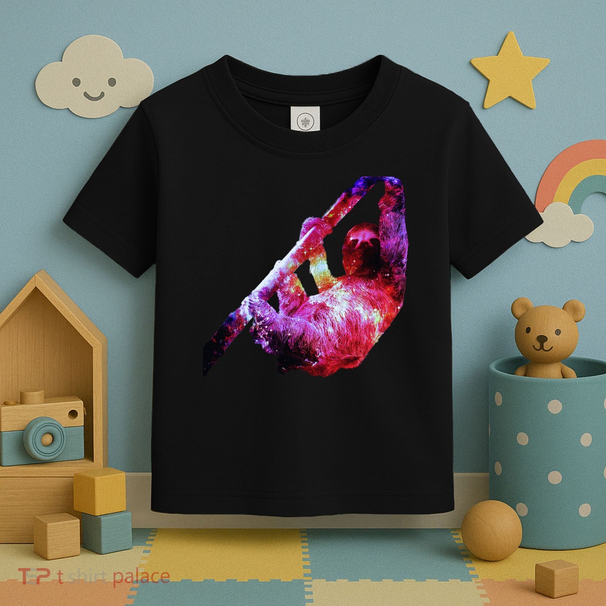 Galaxy Sloth Nebula Toddler T-Shirt