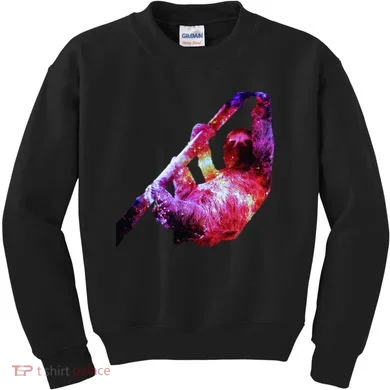 Galaxy Sloth Nebula Kids Sweatshirt