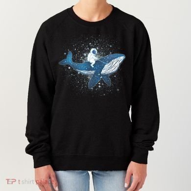 Galaxy Space Astronaut Whale Women's Sweatshirt