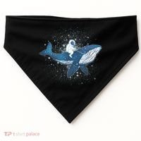 Galaxy Space Astronaut Whale USA-Made Doggie Bandana thumb 0