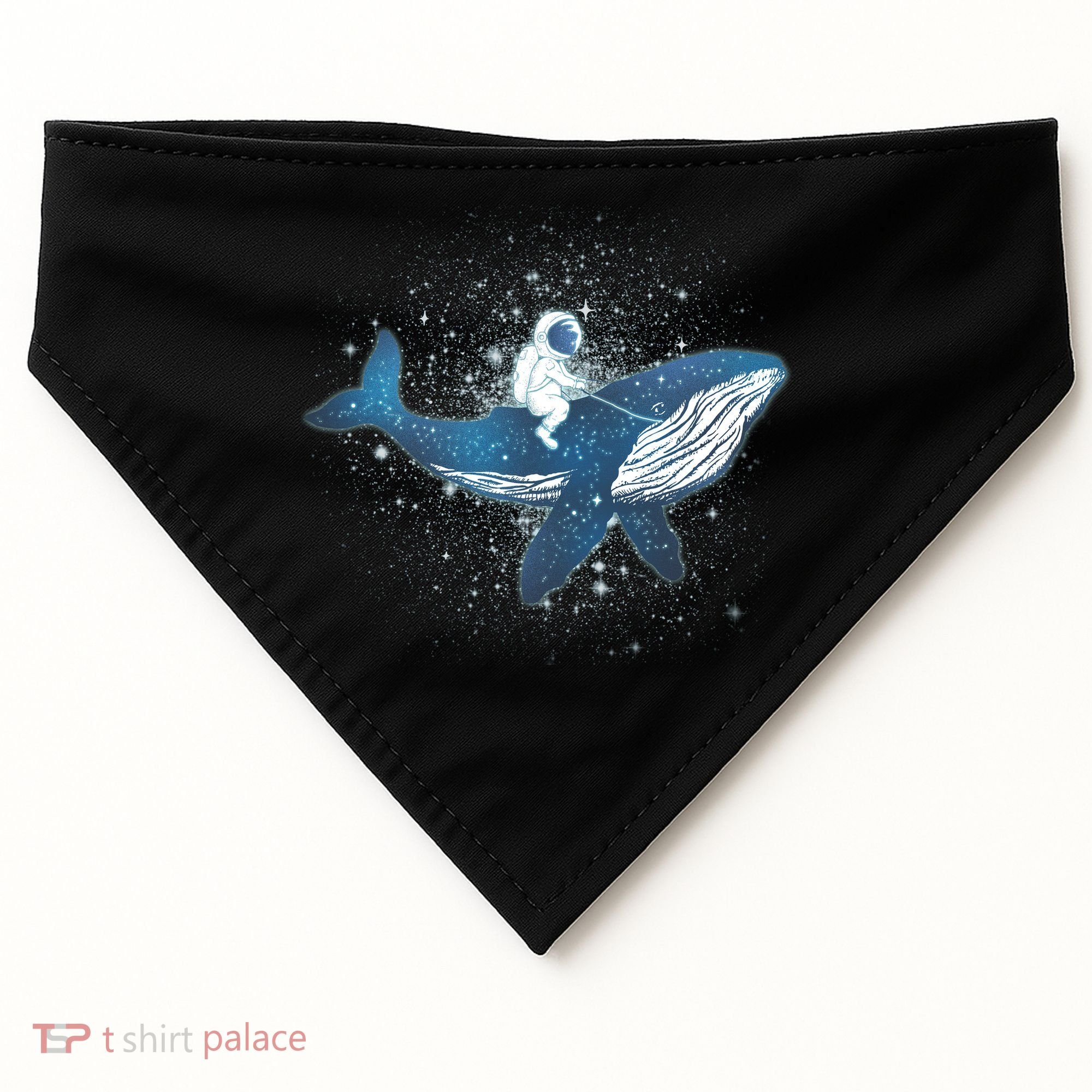 Galaxy Space Astronaut Whale USA-Made Doggie Bandana