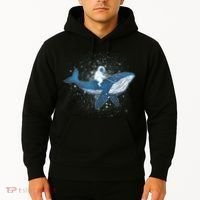 Galaxy Space Astronaut Whale Hoodie thumb 2