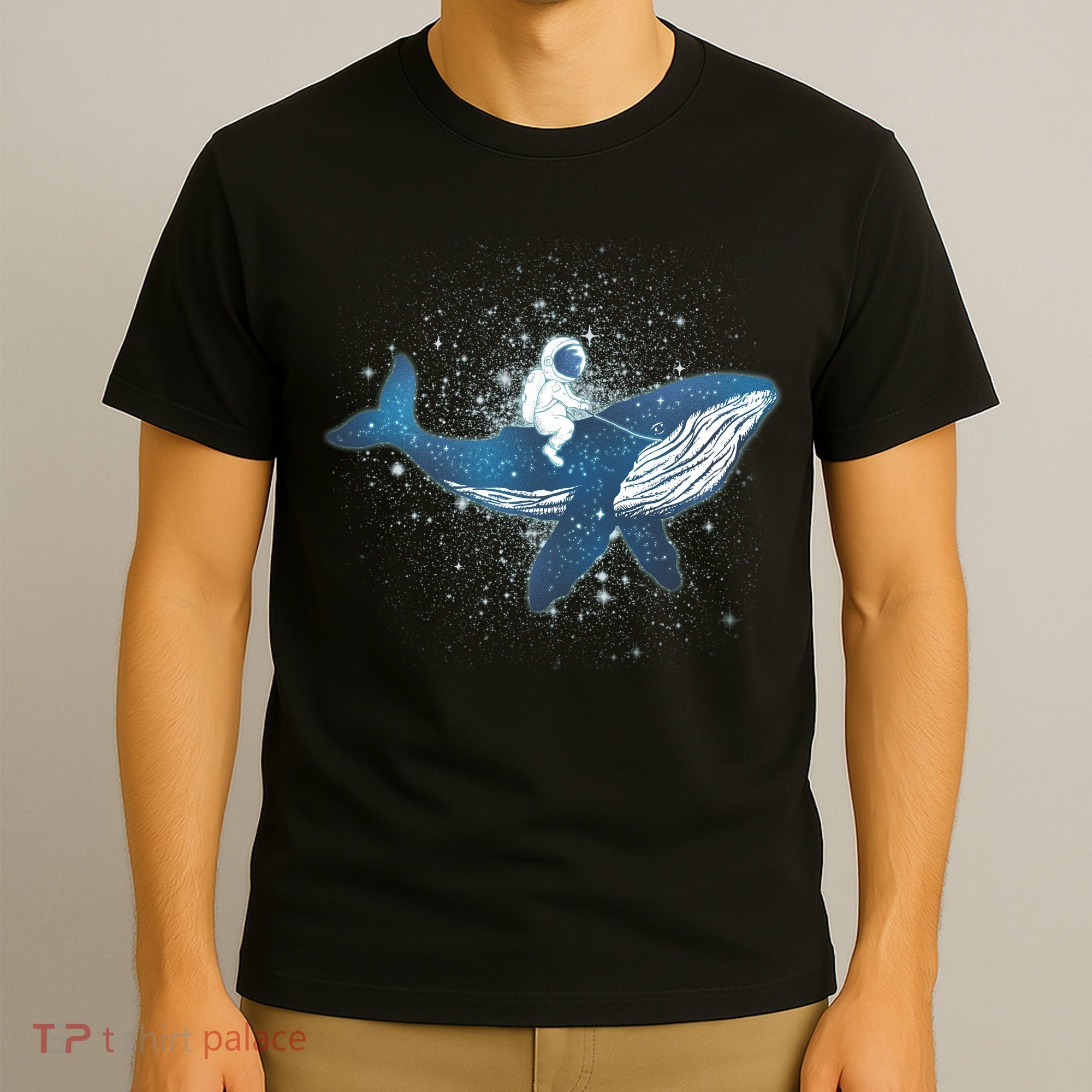 Galaxy Space Astronaut Whale T-Shirt