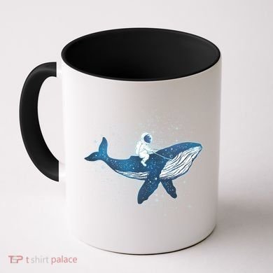 Galaxy Space Astronaut Whale Coffee Mug