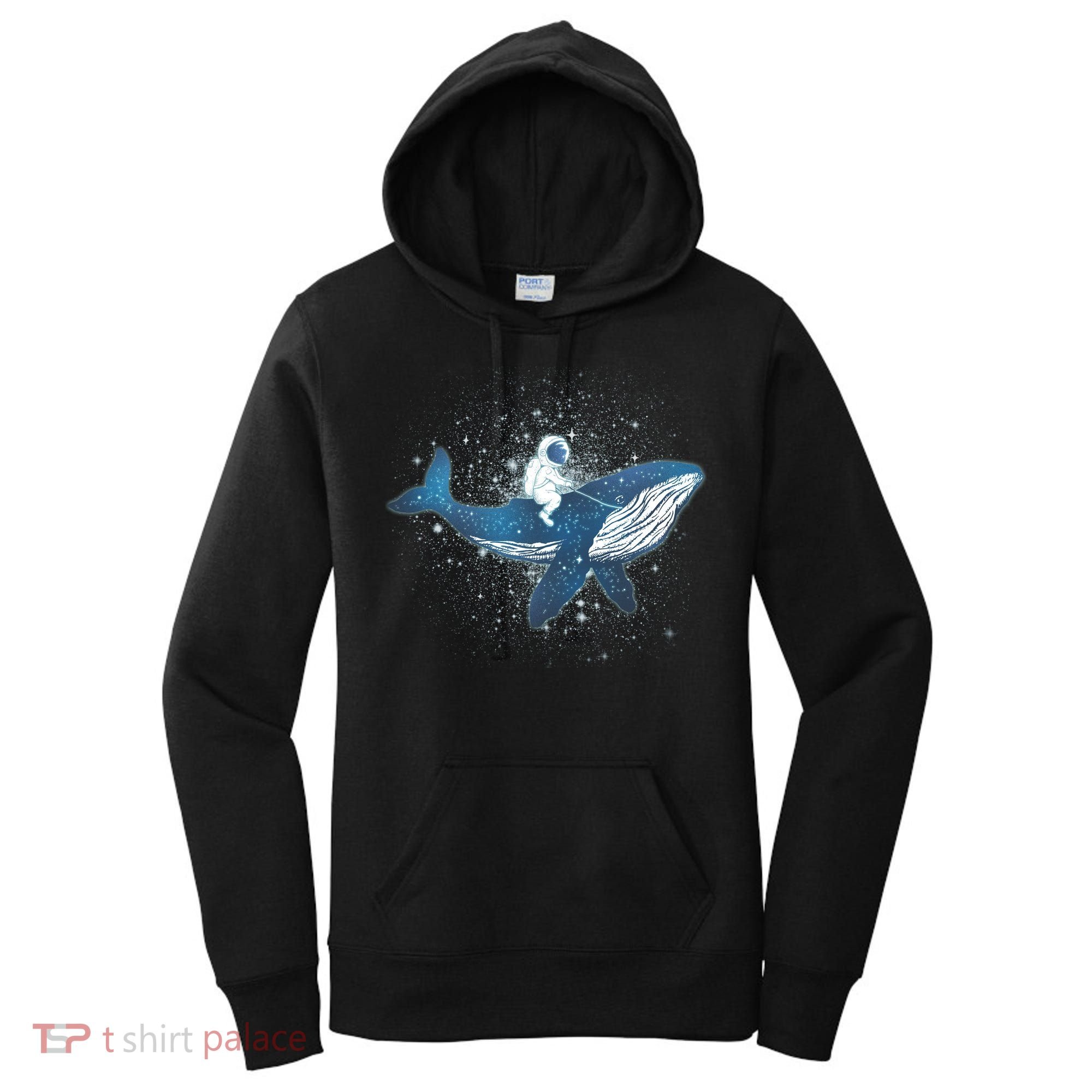 Galaxy Space Astronaut Whale Women's Hoodie