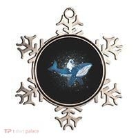 Galaxy Space Astronaut Whale Ornament thumb 0