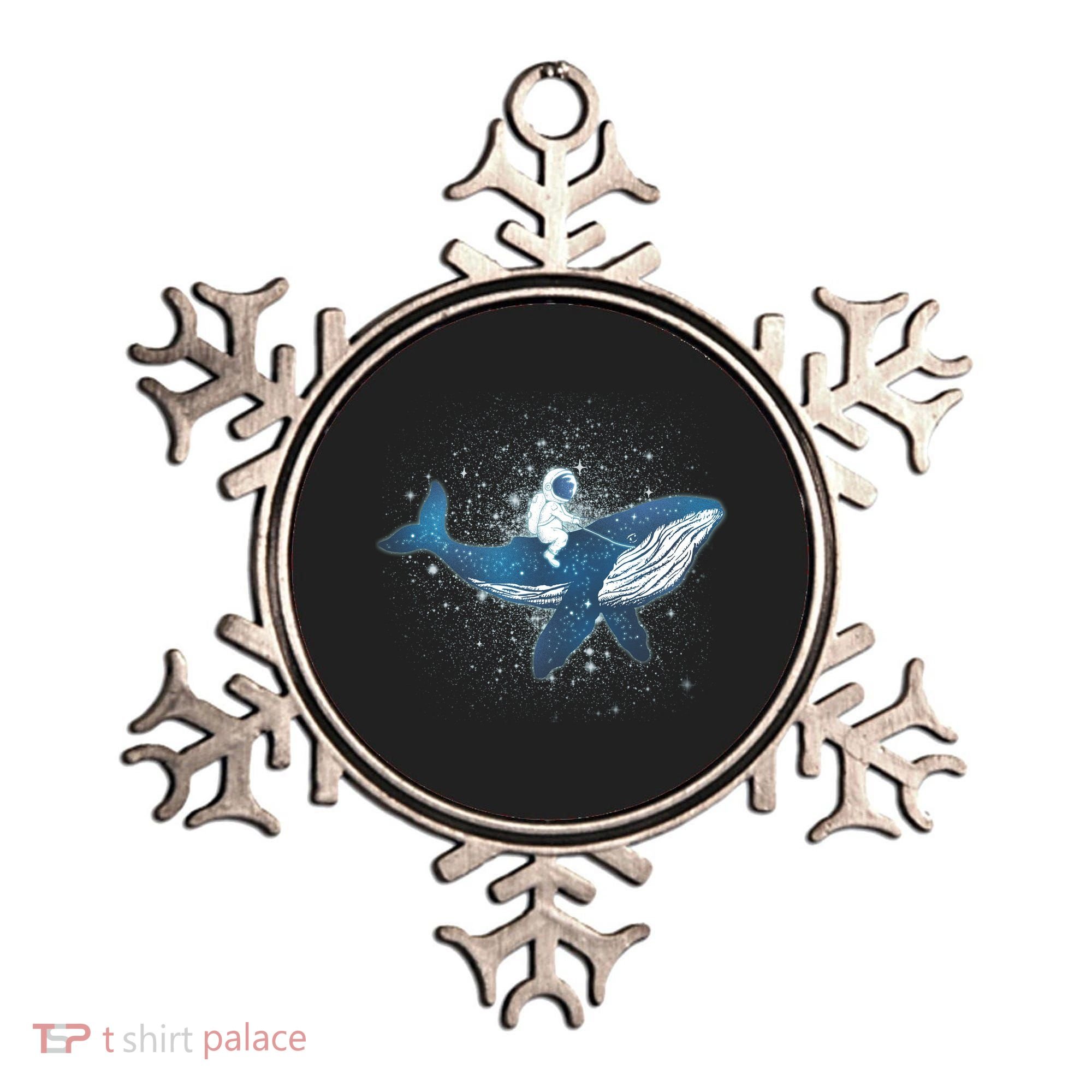 Galaxy Space Astronaut Whale Ornament