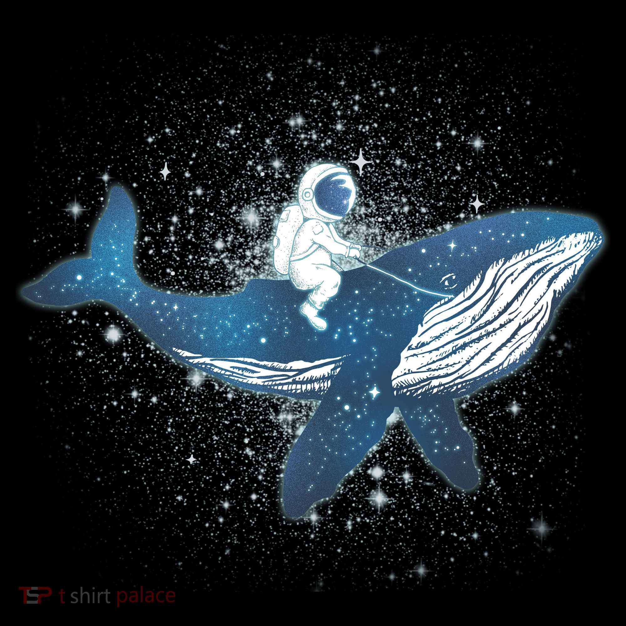 Galaxy Space Astronaut Whale Ornament