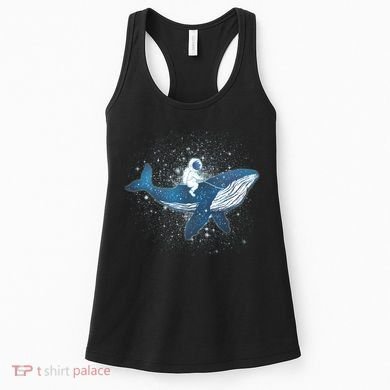 Galaxy Space Astronaut Whale Women's Tank Top