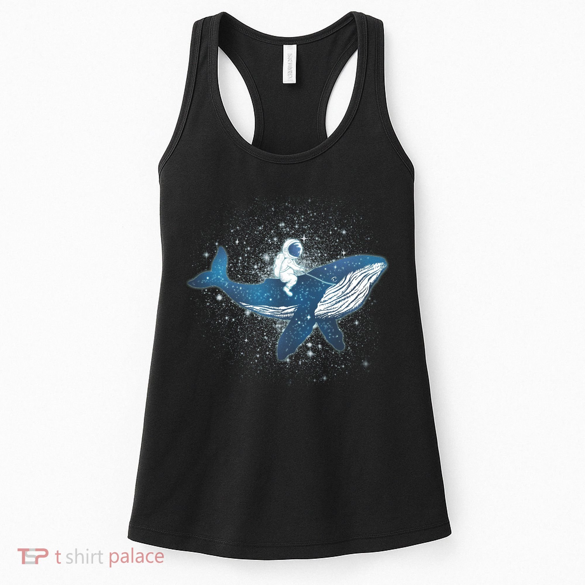 Galaxy Space Astronaut Whale Women's Tank Top